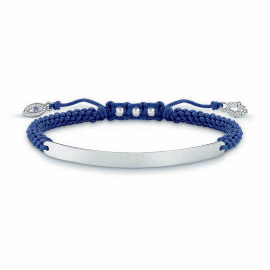 Ladies' Bracelet Thomas Sabo LBA0066-897-1 16 - 19 cm Silver Blue 21 cm